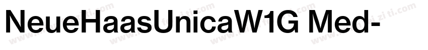 NeueHaasUnicaW1G Med字体转换